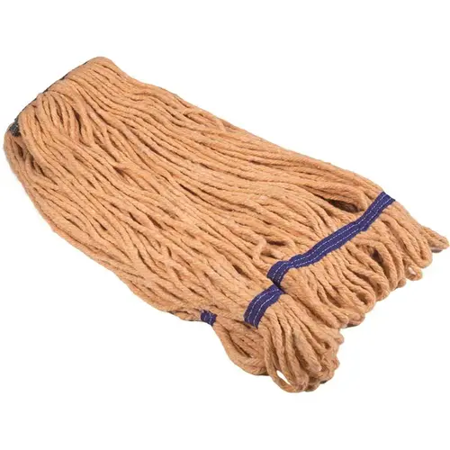 Medium 20oz Orange Blended Looped String Mop, 1 in. Headband