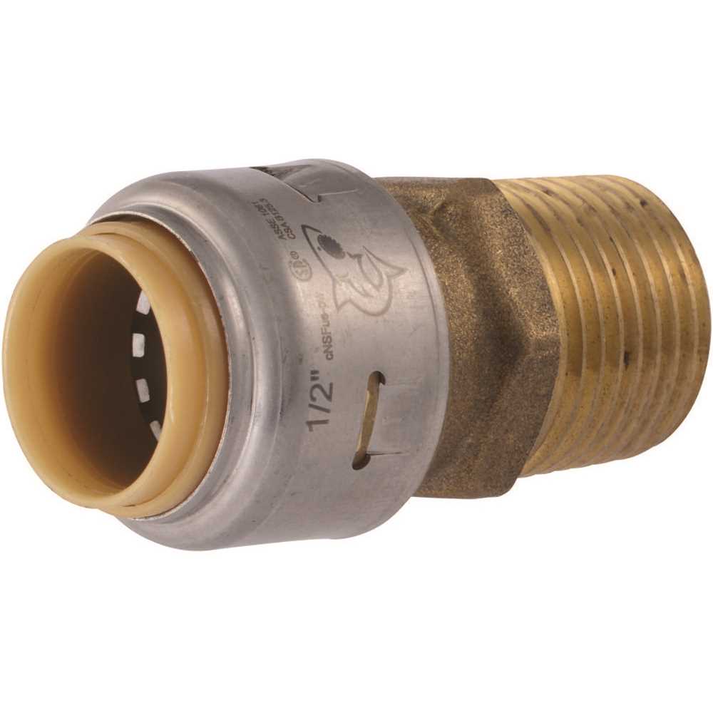 SharkBite UR120 SharkBite Male Connector 1/2" Push-Fit x 1/2" MIP