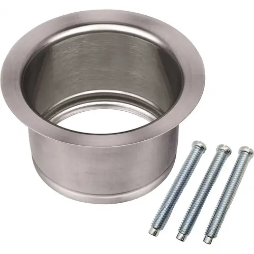 Extended Sink Flange for 3-Bolt Garbage Disposals, Includes 3 Screw Extended Sink Flange for 3-Bolt Garbage Disposals, Includes 3 Screw