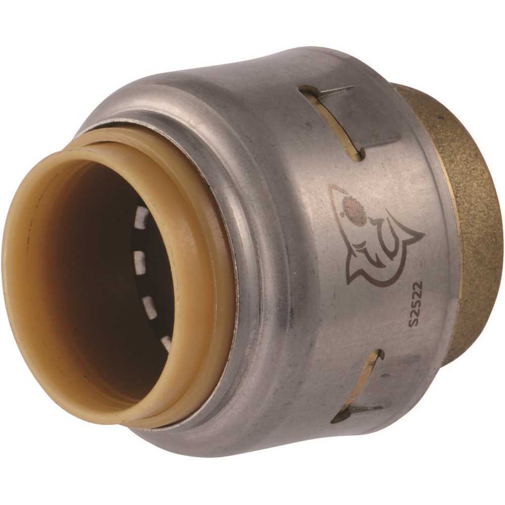 SharkBite UR514 1/2" Push-To-Connect Brass End Stop