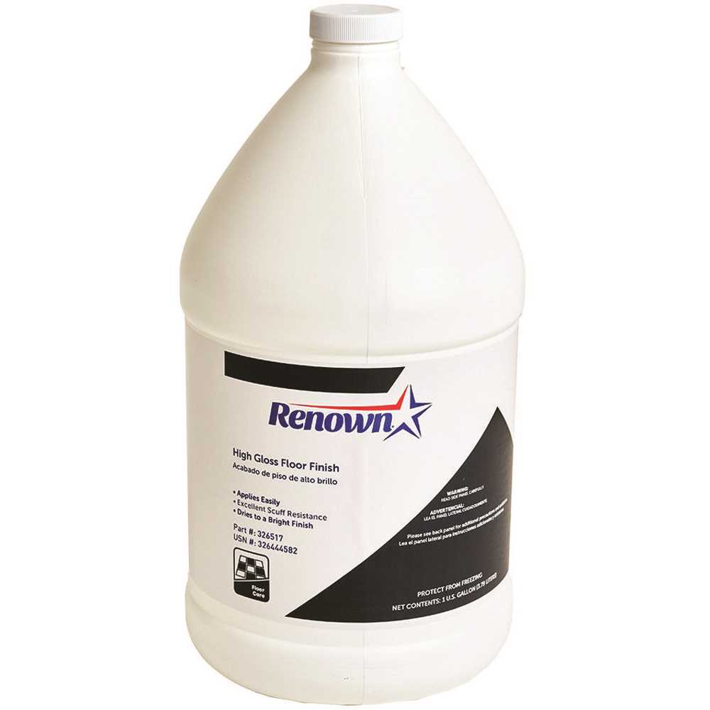 Renown REN044 High-Gloss Floor Finish 1 Gal. - pack of 4