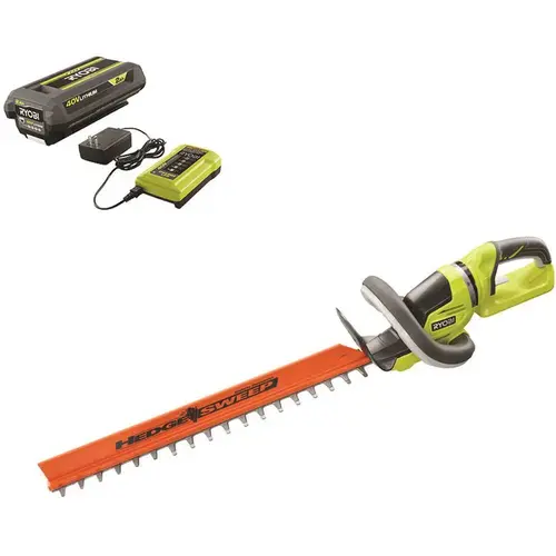40V 24 in. Cordless Battery Hedge Trimmer with 2.0 Ah Battery and Charger 40V 24 in. Cordless Battery Hedge Trimmer with 2.0 Ah Battery and Charger