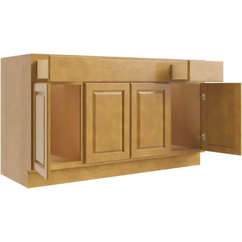 Cabinetry Country Oak Sink Base Cabinet 54w X 34.5h Cabinetry Country Oak Sink Base Cabinet 54w X 34.5h