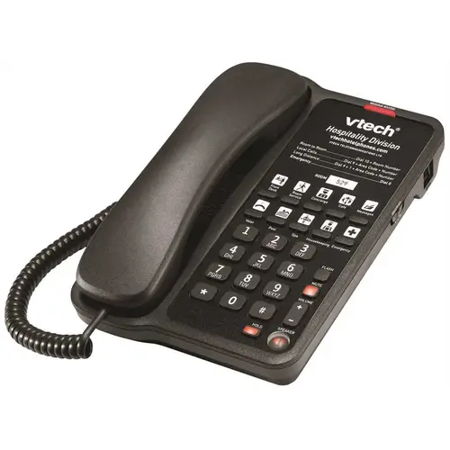 Classic 1-Line Corded Phone in Matte Black Classic 1-Line Corded Phone in Matte Black