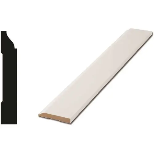 WM623 9/16 in. x 3-1/4 in. x 96 in. Base Moulding White WM623 9/16 in. x 3-1/4 in. x 96 in. Base Moulding White