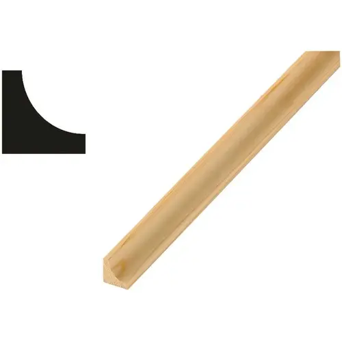 WM 100 21/32 in. x 21/32 in. x 96 in. Prestained Clear Pine Cove Moulding