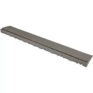 Swisstrax A504.031.200-2 15.75 in. Slate Grey Pegged Edging for 15.75 in. Modular Tile Flooring