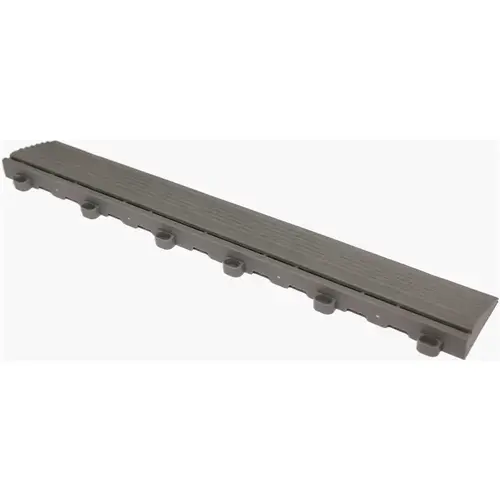 15.75 in. Slate Grey Looped Edging for 15.75 in. Modular Tile Flooring