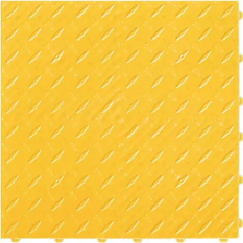 15.75 in. x 15.75 in. Citrus Yellow Diamond Trax 9-Tile Modular Flooring Pack (15.5 sq. ft./case) 15.75 in. x 15.75 in. Citrus Yellow Diamond Trax 9-Tile Modular Flooring Pack (15.5 sq. ft./case)
