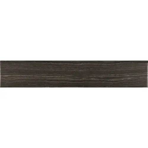 Eramosa Grey 3 in. x 18 in. Glazed Porcelain Bullnose Wall Tile Gray Eramosa Grey 3 in. x 18 in. Glazed Porcelain Bullnose Wall Tile Gray
