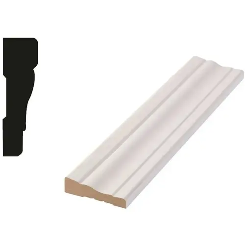 WM356 11/16 in. x 2-1/4 in. x 84 in. Door and Window Casing White