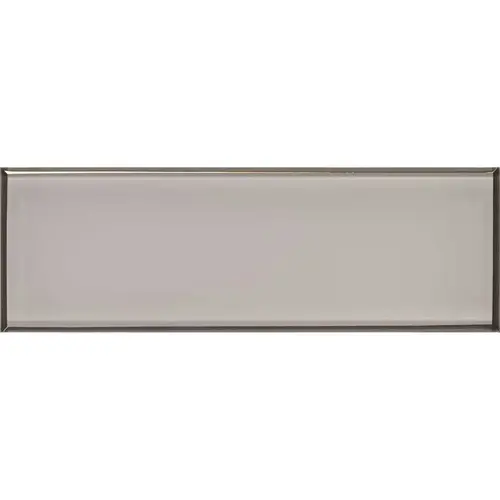 Ice Bevel 4 in. x 12 in. Solid Glossy Glass Subway Wall Tile (5 sq. ft. / Case) Ice Bevel 4 in. x 12 in. Solid Glossy Glass Subway Wall Tile (5 sq. ft. / Case)