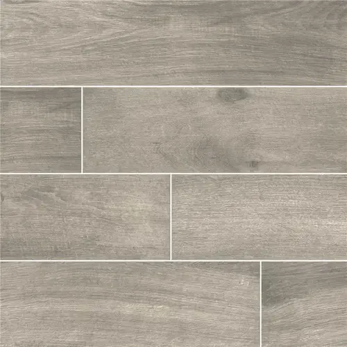Cottage Smoke 8 in. x 48 in. Matte Porcelain Floor and Wall Tile (15.96 sq. ft./Case) - pack of 6 Cottage Smoke 8 in. x 48 in. Matte Porcelain Floor and Wall Tile (15.96 sq. ft./Case) - pack of 6