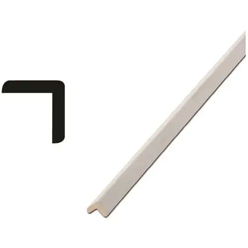 WM 205 1-1/8 in. x 1-1/8 in. x 96 in. Primed Finger-Jointed Outside Corner Moulding White