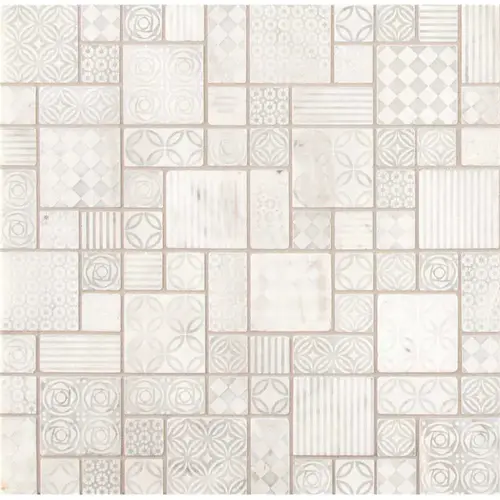 Encaustic Blanco 11.81 in. x 11.81 in. Honed Marble Look Floor and Wall Tile (9.7 sq. ft./Case) Encaustic Blanco 11.81 in. x 11.81 in. Honed Marble Look Floor and Wall Tile (9.7 sq. ft./Case)