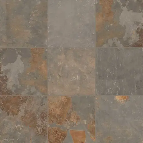Three Rivers Gold 12 in. x 12 in. Gauged Slate Floor and Wall Tile (10 sq. ft. / case) - pack of 10 Three Rivers Gold 12 in. x 12 in. Gauged Slate Floor and Wall Tile (10 sq. ft. / case) - pack of 10