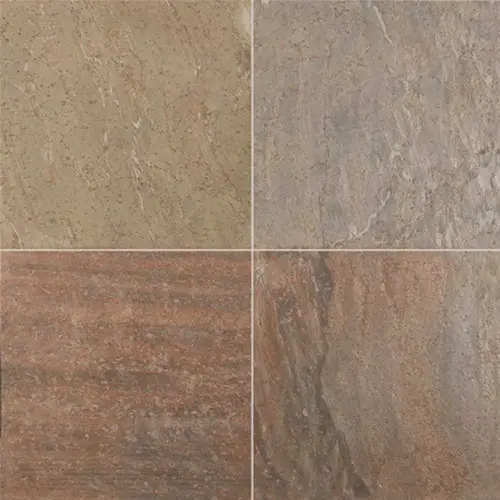 Copper Fire 16 in. x 16 in. Honed Quartzite Floor and Wall Tile (8.9 sq. ft. / case) - pack of 5 Copper Fire 16 in. x 16 in. Honed Quartzite Floor and Wall Tile (8.9 sq. ft. / case) - pack of 5