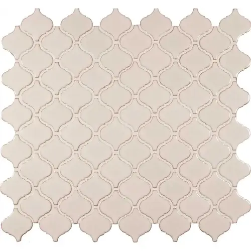 Bianco Dolomite Arabesque 11.75 in. x 12.25 in. Glossy Porcelain Patterned Look Wall Tile (10.95 sq. ft./Case) Bianco Dolomite Arabesque 11.75 in. x 12.25 in. Glossy Porcelain Patterned Look Wall Tile (10.95 sq. ft./Case)