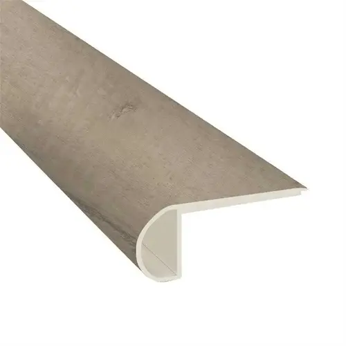 Big Bear Oak 3/4 in. Thick x 2 3/4 in. Wide x 94 in. Length Luxury Vinyl Flush Stair Nose Molding Big Bear Oak 3/4 in. Thick x 2 3/4 in. Wide x 94 in. Length Luxury Vinyl Flush Stair Nose Molding