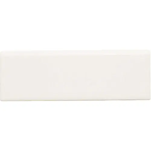 Restore Bright White 2 in. x 6 in. Glazed Ceramic Bullnose Trim Tile (0.1 sq. ft./each)