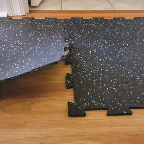 Pro Series Grey/Blue-DDE 6 mm 24 in. W x 24 in. L Interlocking Rubber Tile (40 sq. ft.) - pack of 10