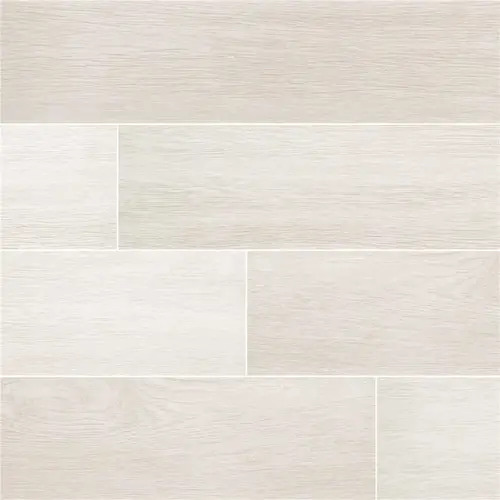 Woodcrest Blanco 6 in. x 36 in. Matte Porcelain Wood Look Floor and Wall Tile (13.5 sq. ft./Case)