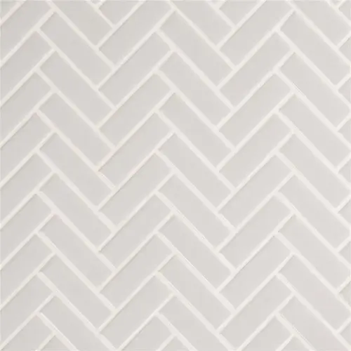 Retro Gray Herringbone Glossy Porcelain Floor and Wall Tile - pack of 15 Retro Gray Herringbone Glossy Porcelain Floor and Wall Tile - pack of 15