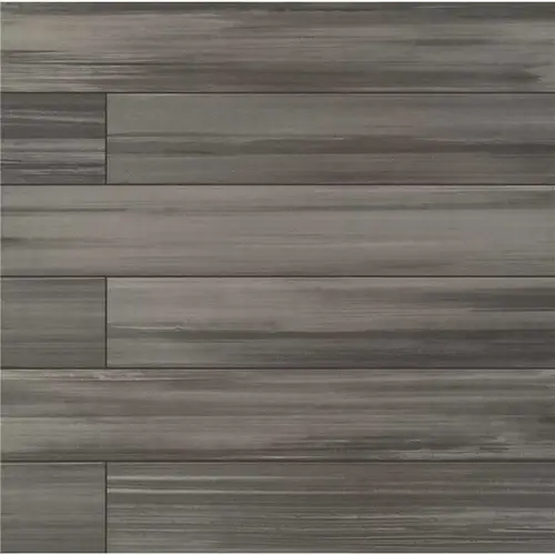 Water Color Graphite 6 in. x 36 in. Matte Porcelain Stone Look Floor and Wall Tile (13.5 sq. ft./Case) - pack of 9 Water Color Graphite 6 in. x 36 in. Matte Porcelain Stone Look Floor and Wall Tile (13.5 sq. ft./Case) - pack of 9
