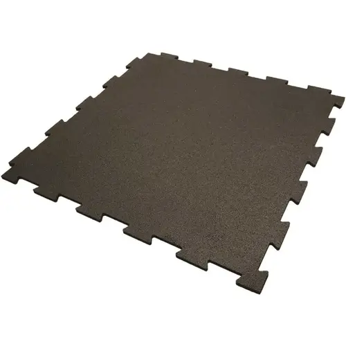 Pro Series Black-01 6 mm 24 in. W x 24 in. L Interlocking Rubber Tile (40 sq. ft.) - pack of 10 Pro Series Black-01 6 mm 24 in. W x 24 in. L Interlocking Rubber Tile (40 sq. ft.) - pack of 10