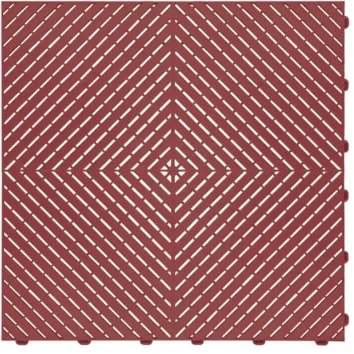 15.75 in. x 15.75 in. Red Ribtrax Smooth ECO Flooring (6-Tile/pack) (10 sq. ft.)
