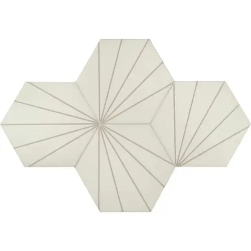 Starlight Hexagon 9 in. x 10 in. Matte Porcelain Stone Look Floor and Wall Tile (6.89 sq. ft./Case)