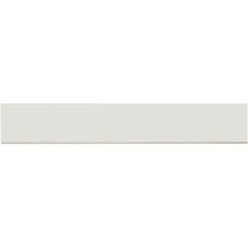 White Bullnose 4 in. x 24 in. Polished Ceramic Wall Bullnose Tile Trim (10 lin. ft./Case) - pack of 5 White Bullnose 4 in. x 24 in. Polished Ceramic Wall Bullnose Tile Trim (10 lin. ft./Case) - pack of 5