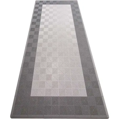 Silver and Grey Single Car Pad Ribtrax Modular Tile Flooring (134 sq. ft./case) Silver and Grey Single Car Pad Ribtrax Modular Tile Flooring (134 sq. ft./case)