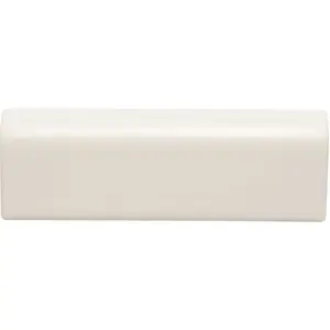 Daltile RE15A4200CC1P2 Restore Bright White 2 in. x 6 in. Glazed Ceramic Mudd Bullnose Trim Tile (0.1 sq. ft./each)