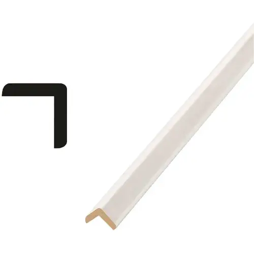 205 1 in. x 1 in. x 96 in. FEMDF Outside Moulding White