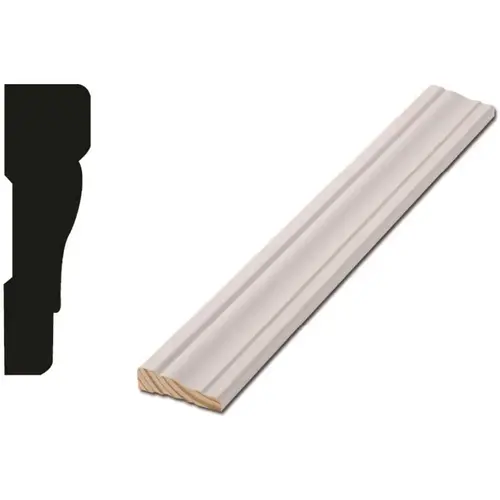 356 11/16 in. x 2 1/4 in. x 84 in. Colonial Primed Finger Jointed Casing ( a 7 Total Linear Fee White