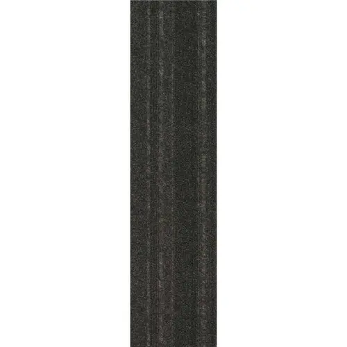 Black Commercial/Residential 9 in. x 36 in. Peel and Stick Carpet Tile Plank 16 Tiles/Case (36 sq. ft.) - pack of 16
