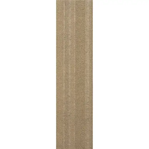 Brown Commercial/Residential 9 in. x 36 in. Peel and Stick Carpet Tile Plank 16 Tiles/Case (36 sq. ft.) Chestnut - pack of 16