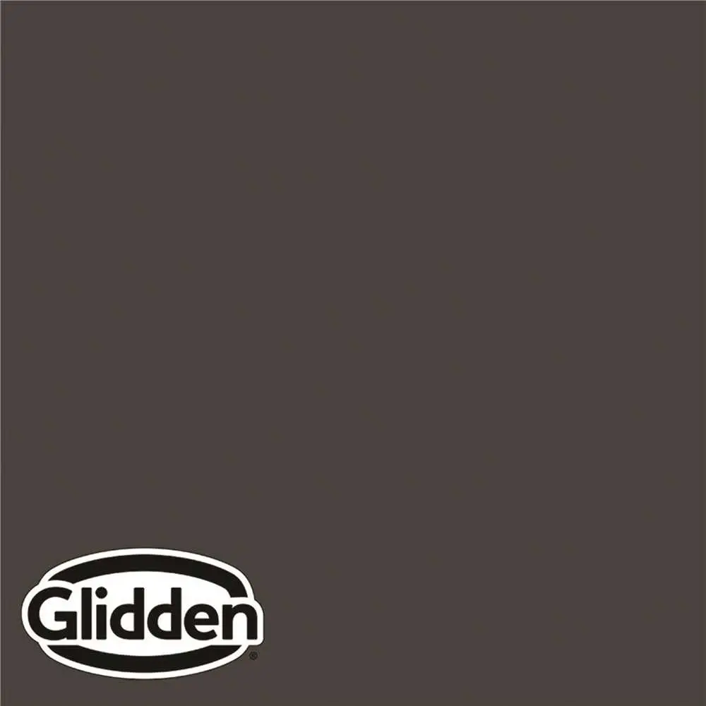 Glidden Premium 5 gal. #PPG1001-7 Black Magic Flat Interior Latex Paint PPG1001-7P-05F