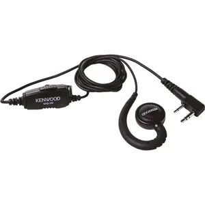 Kenwood USA Corp. KHS-31C C-Ring Headset with Clip-On Microphone for NX-P1000 Radio Black