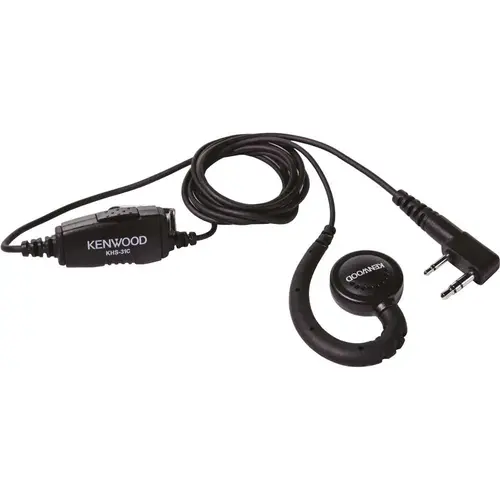 C-Ring Headset with Clip-On Microphone for NX-P1000 Radio Black