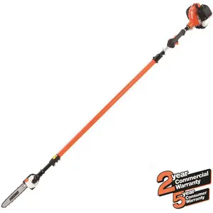Echo PPT-2620H 25.4cc 12" Gas Power Pruner Pole Saw With 12" Bar Length And Inline Handle Orange