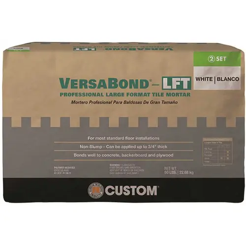 50 Lb Bag Gray Versabond-lft Professional Large Format Tile Mortar 50 Lb Bag Gray Versabond-lft Professional Large Format Tile Mortar