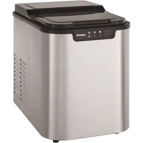 25 lbs. Portable Countertop Ice Maker in Stainless Steel 25 lbs. Portable Countertop Ice Maker in Stainless Steel