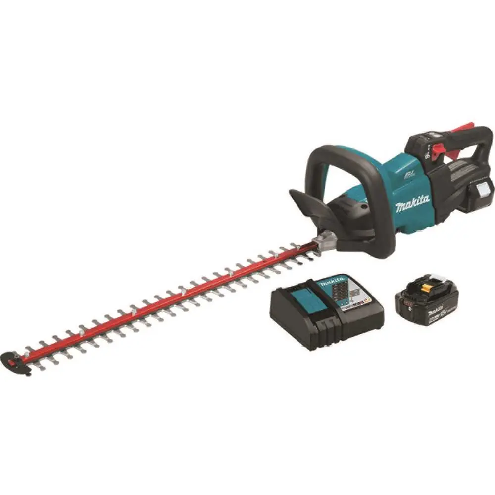 Makita Cordless Hedge Trimmer Kit 5 Ah 18 V Battery Lithium-Ion Battery 0.375 in Cutting Capacity Teal XHU07T Makita Cordless Hedge Trimmer Kit 5 Ah 18 V Battery Lithium-Ion Battery 0.375 in Cutting Capacity Teal XHU07T