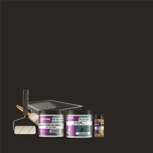 Beyond Paint BP45 1 pt. Licorice Multi-Surface All-In-ertop Makeover Refinishing Kit Charcoal