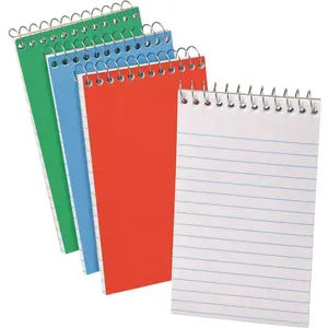 Oxford OXF45093 3 in. x 5 in. Wirebound Pocket Memo Book Narrow Rule, White (60-Sheet, )