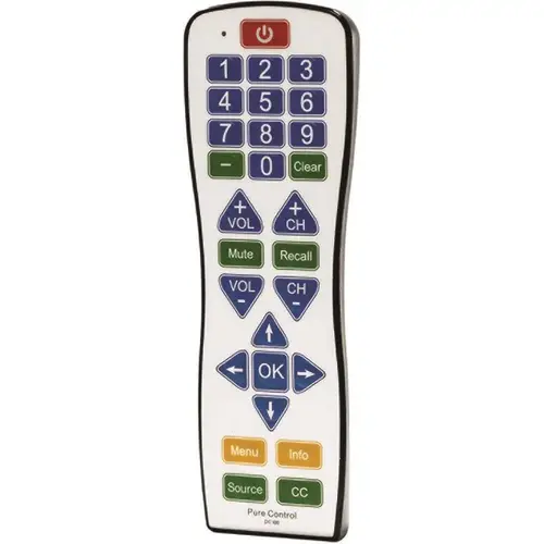 Continu-Us Pure Anti-Microbial Universal 1-Device Remote Control White