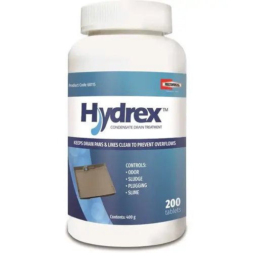 Hydrex AC Drain Pan & Line Treatment 200 Tab Bottle - 68115