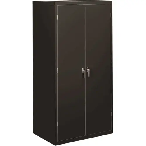 24.25 in. D x 36 in. W x 71.25 in. H, Black, Assembled Storage Cabinet